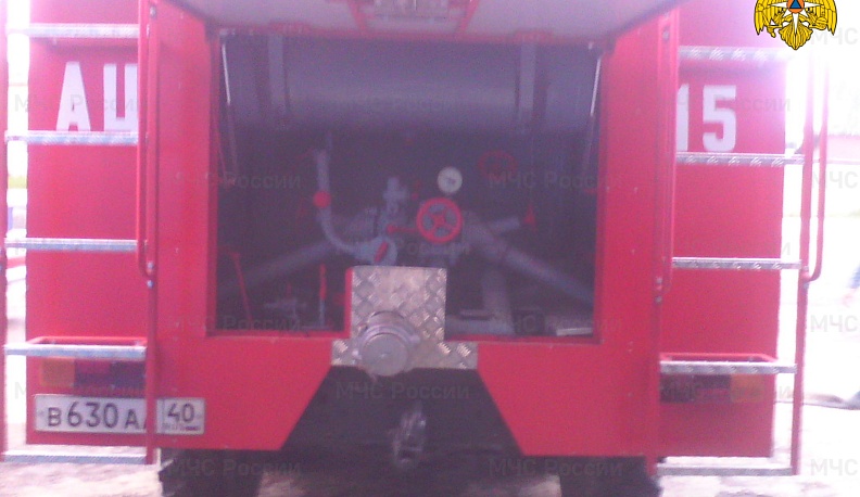 В Медынском районе пожарные ликвидировали возгорание