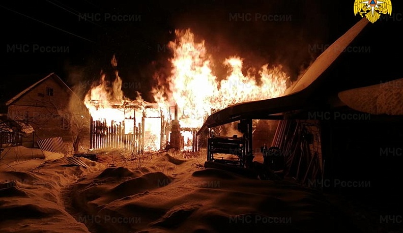 За сутки в Калужской области сгорели два дома 