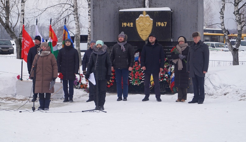В деревне Хлуднево почтили память бойцов отряда ОМСБОН