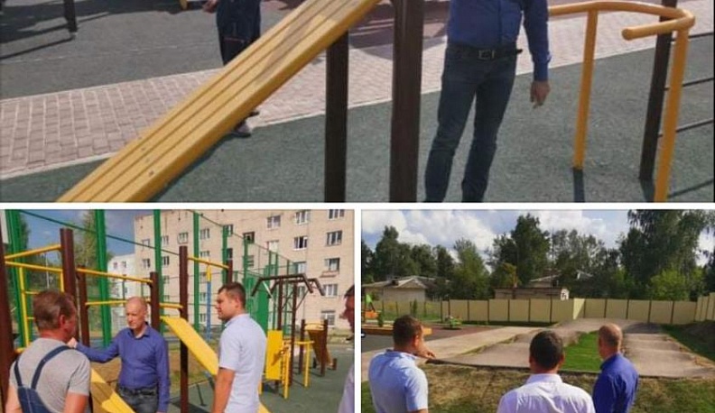 В Калуге общественная комиссия проверила качество новых объектов благоустройства в Турынине