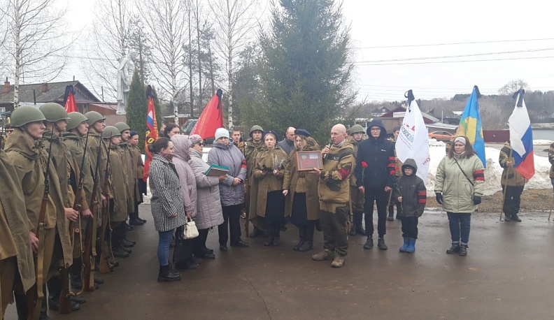 В Кировской области захоронили красноармейца, погибшего в боях за Думиничский район