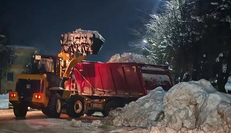 За неделю из Калуги вывезли около 60 тысяч кубометров снега