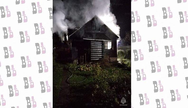 В Обнинске сгорел дачный дом