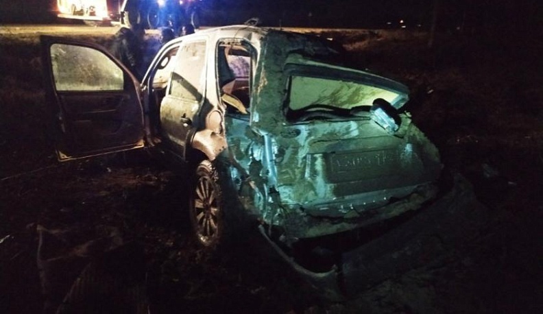 Прошедшей ночью в Калужской области перевернулся «Форд»