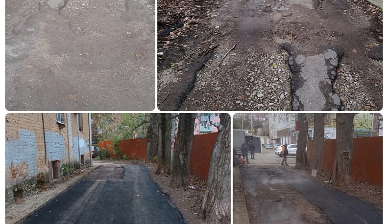 В Калуге продолжают ремонтировать дороги и проезды