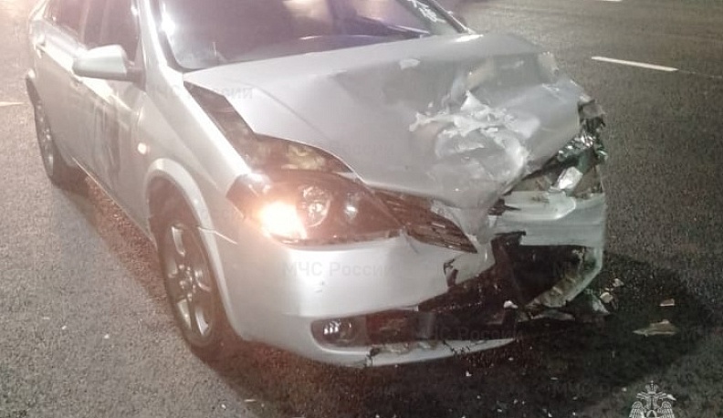 В Обнинске человек пострадал при столкновении двух иномарок