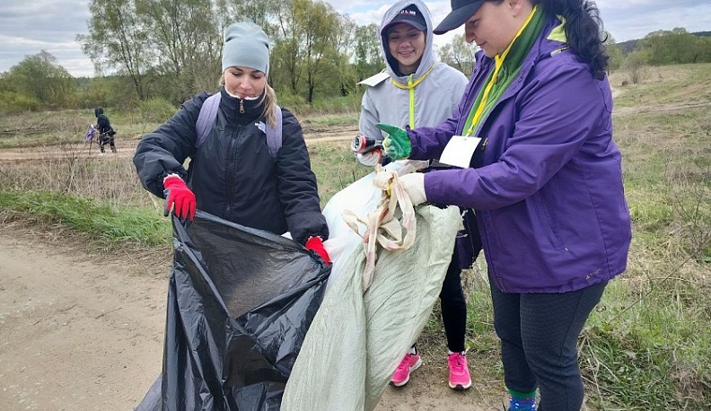 Обнинцы провели «Чистые игры» на  берегу Протвы
