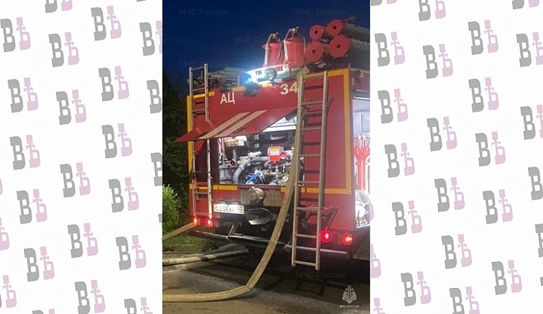 В Калужской области сгорел дом