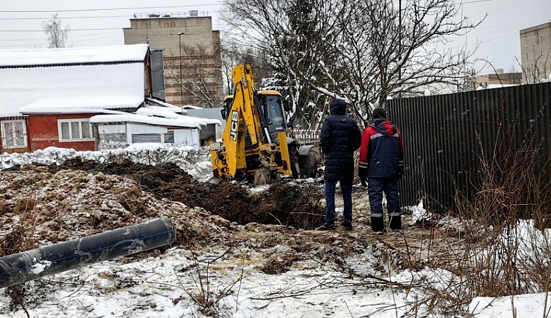 В Балабанове восстанавливают водоснабжение после аварии