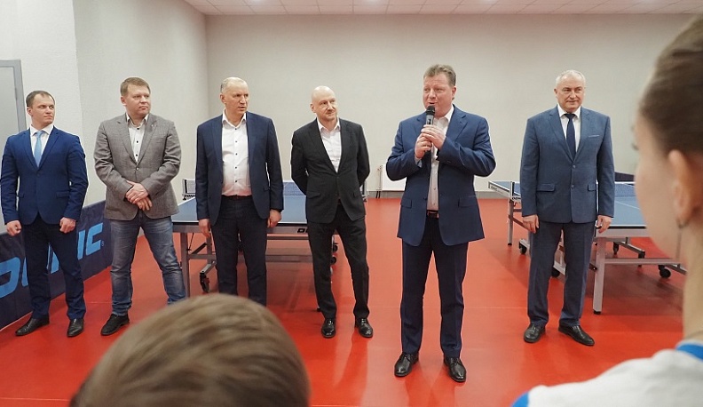 В Калуге открыли зал настольного тенниса