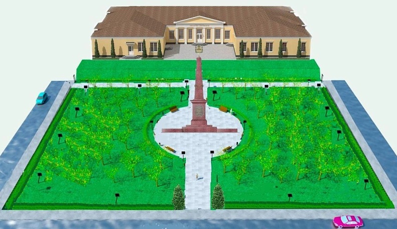 В Детчине завершается установка мемориала «Рубеж воинской доблести» 