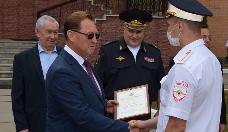 Калужским Госавтоинспекторам вручили награды в честь юбилея ведомства