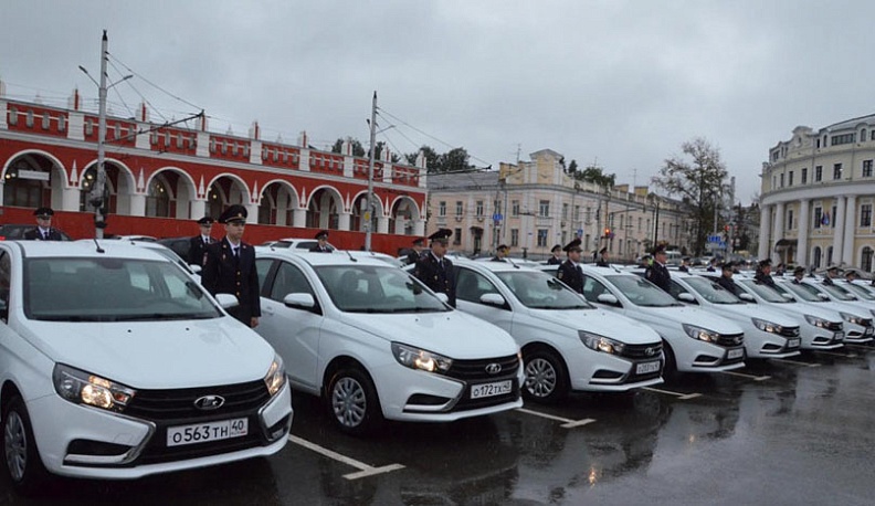 Калужская полиция получила 60 новых машин
