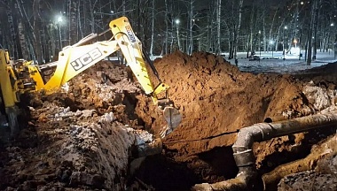 Специалисты завершают восстанавливать трубопровод в северных районах Калуги