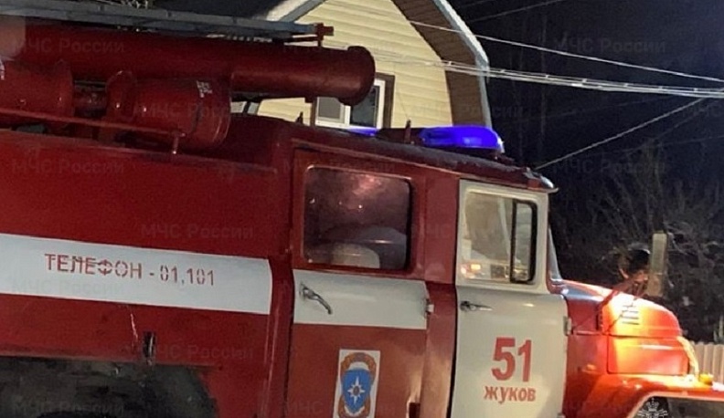 Автомобиль сгорел в одном из районных центров Калужской области