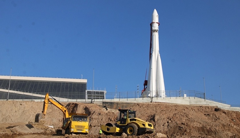 Благоустройство склона калужского музея космонавтики планируют завершить к 1 августа