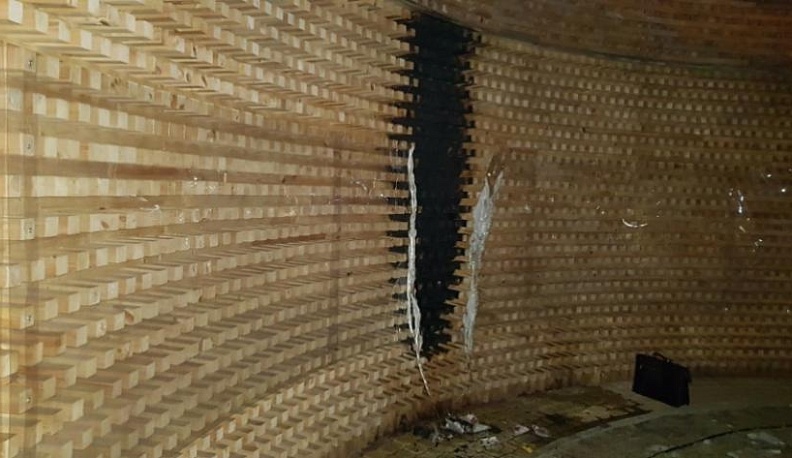 В Калуге сгорела ротонда в парке на улице Марата