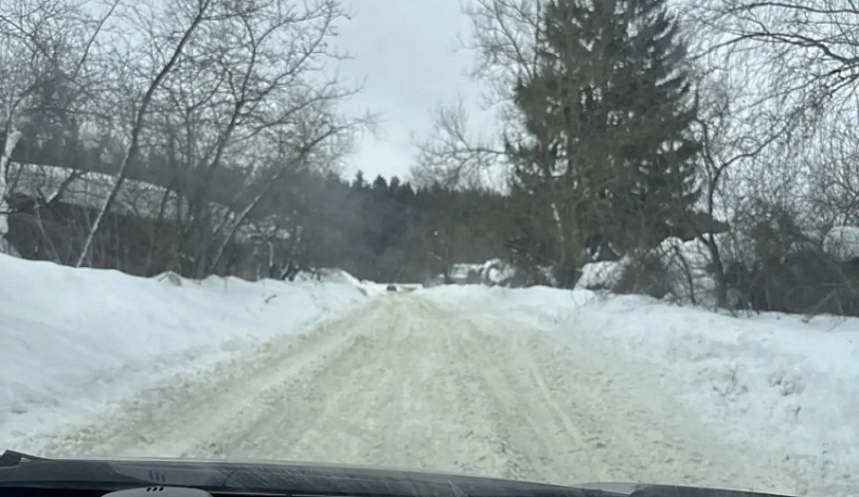 По просьбе калужанина на одной из улиц города почистили дорогу