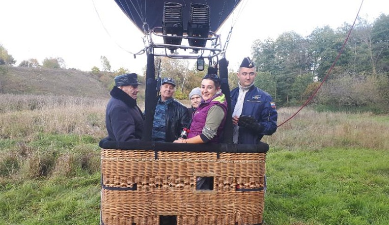 98-летний ветеран поднялся на воздушном шаре над Калугой