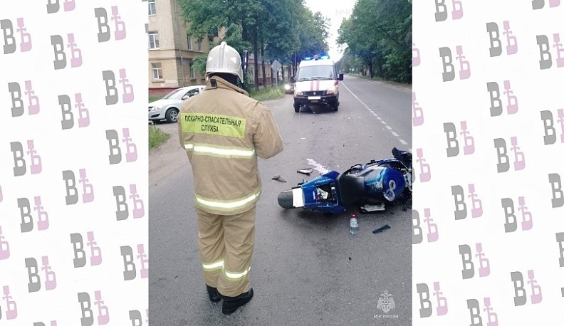 В Обнинске мотоциклист пострадал после столкновения с машиной