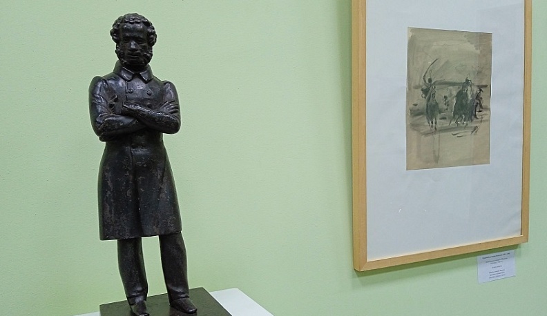 В Калуге представили выставку к юбилею А. С. Пушкина из собрания тульского музея изобразительный искусств