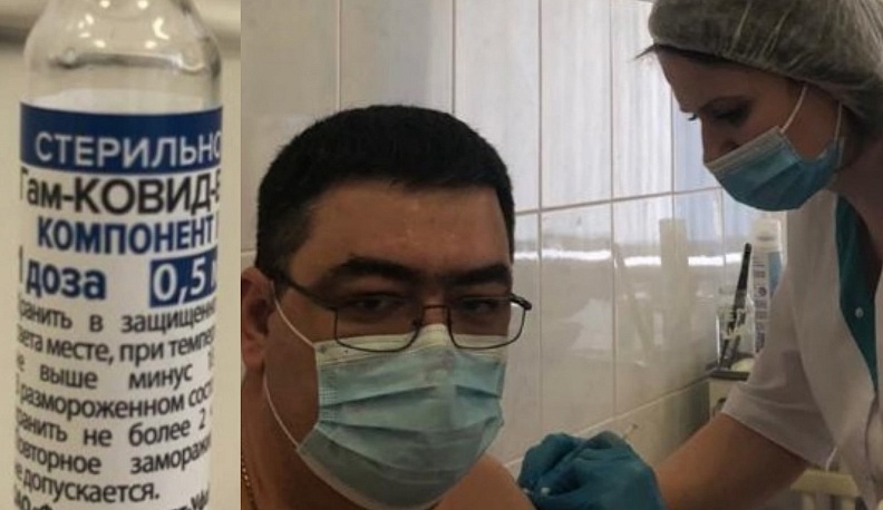 Замминистра здравоохранения Калужской области привился первым компонентом вакцины от коронавируса