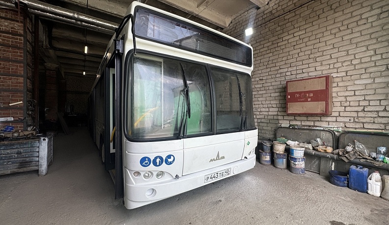 В Обнинске ремонтируют автобусы, попавшие в ДТП