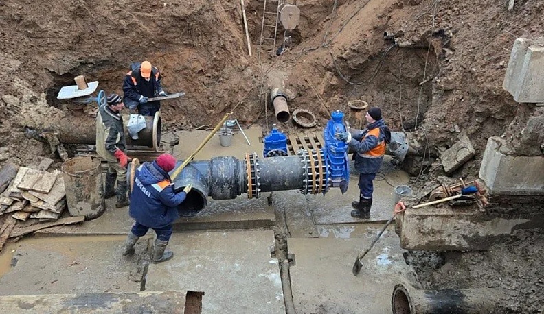  Подключение нового участка водопроводной сети в Кондрове.