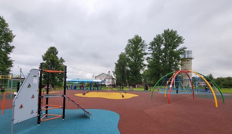 В Сухиничах открыли новый спортивно-игровой комплекс