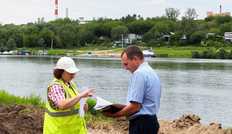 Калужский градоначальник проверил строительство ливневки рядом со строящимся кампусом МГТУ