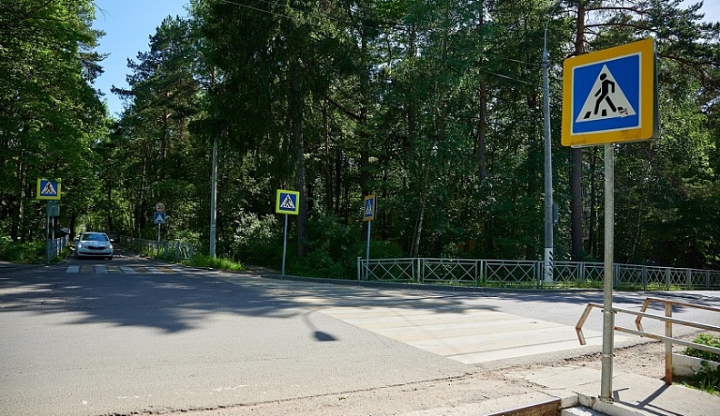 В Калужской области пешеходные переходы возле школ и детских садов приведут в норму