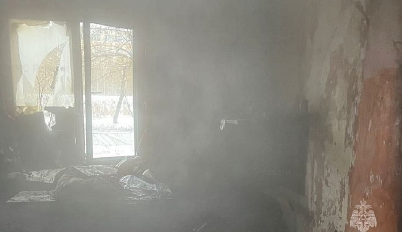 В Калуге загорелась квартира