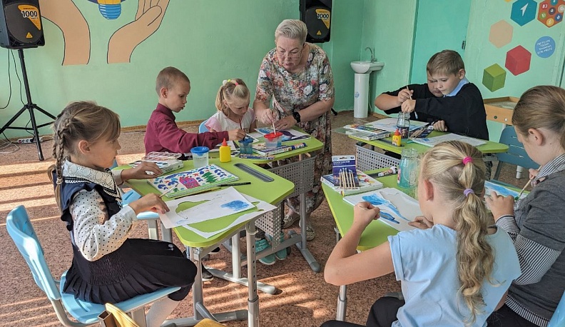 В Барятинском районе детей учили создавать поделки из природных материалов