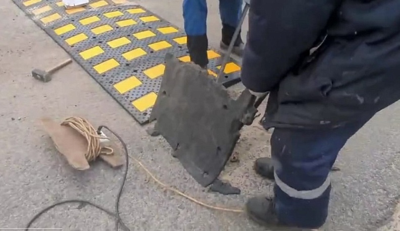 В Калуге начался ремонт искусственных неровностей