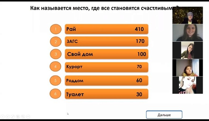 Калужские студенты сыграли в «100 к 1» 