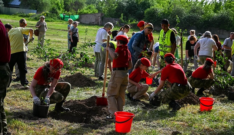 В Полотняном Заводе заложили вишнёвый сад