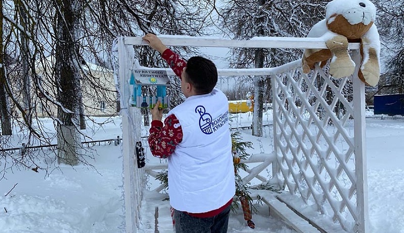 В День зимующих птиц в Людинове развесили кормушки 