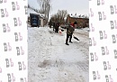 По просьбе жителей в Воротынске очистили от снега тротуар