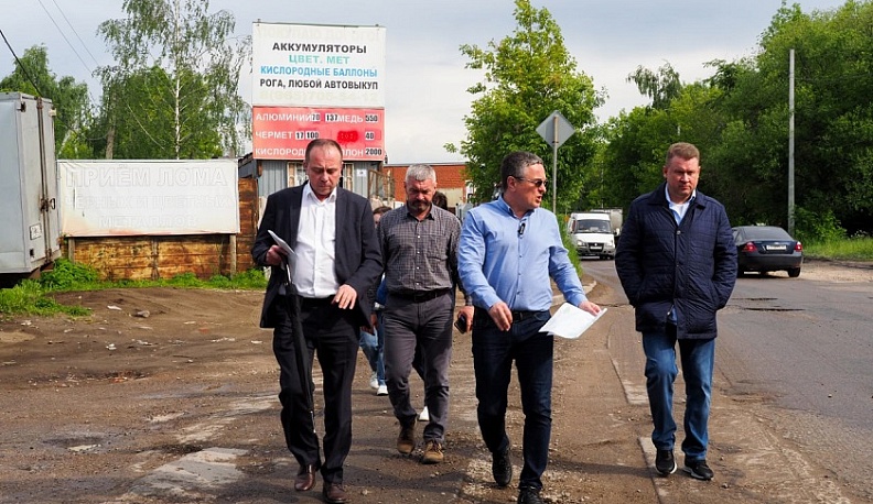 Дмитрий Денисов проверил объездные пути Синих мостов