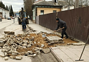 В Боровске и деревне Верховье начали обустраивать пешеходные зоны по нацпроекту