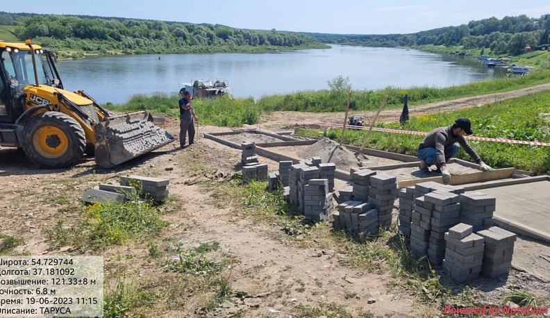В Тарусе благоустраивают овраги и пешеходные тропы