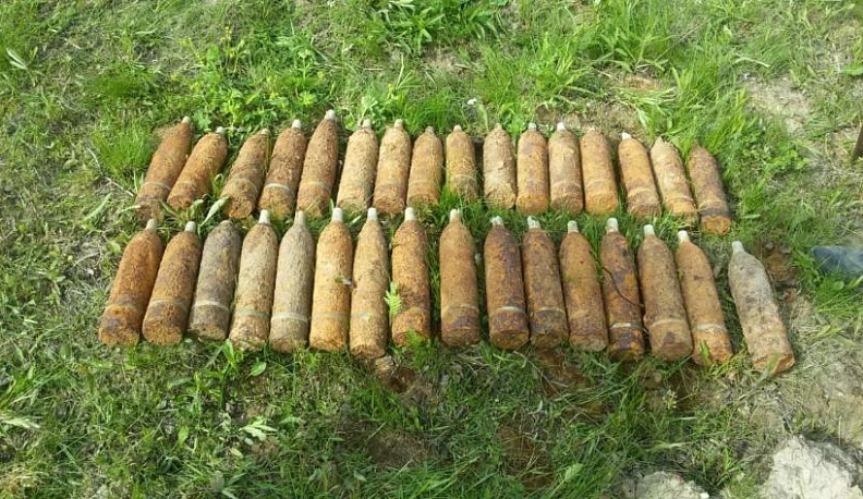 В Калужской области обезврежено 35 артиллерийских снарядов