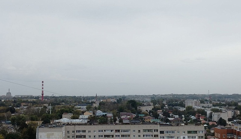 В Калугу пришёл снег с дождём