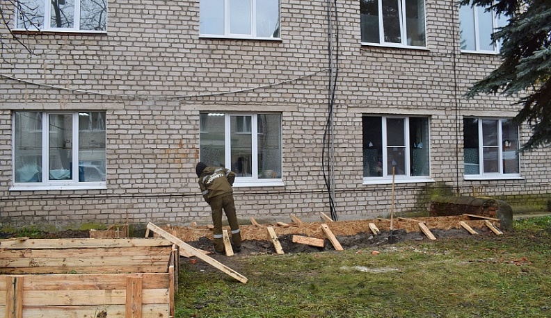 В Тарусе начался капитальный ремонт поликлиники центральной районной больницы