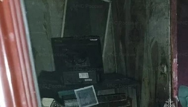 Комната сгорела на одной из улиц Калуги