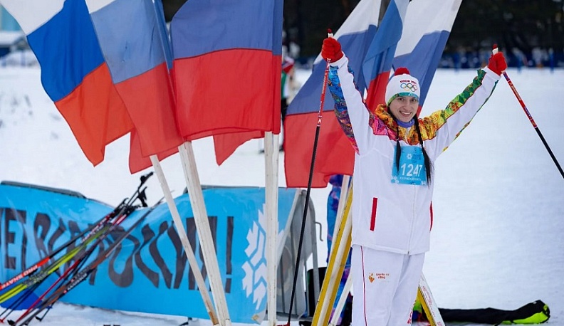 Четыре тысячи калужан пробежали «Лыжню России»