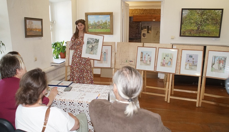 В Козельске представили дипломные работы юные художники студии имени игумена Илариона