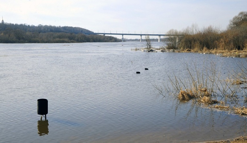 Уровень воды в реках Калужской области начал опускаться