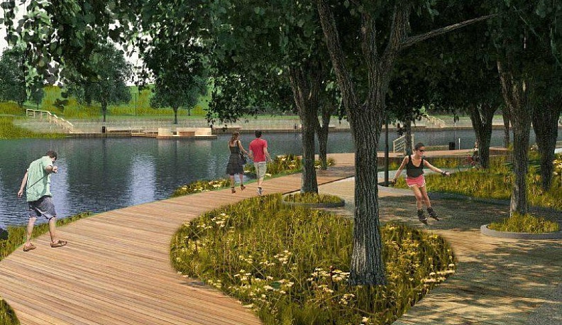 В Ферзиковском районе реконструируют «Казенный пруд» по нацпроекту