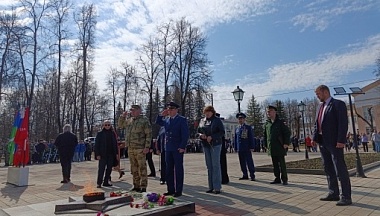 В Думиничах отметили годовщину освобождения от немецко-фашистских захватчиков